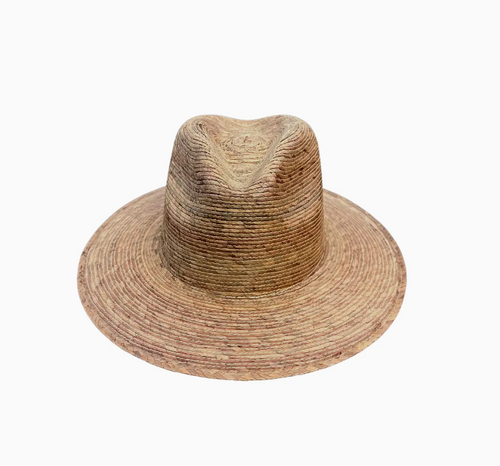 Palm Leaf Brim Toasted Lacquer Hat