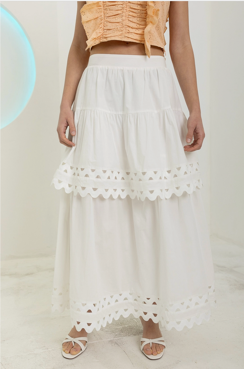 【IDANG CLUB】24fw eyelet skirt Eyelet Skirt – udelny.com