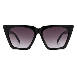 Square Retro Flat Top Cat Eye Sunglasses