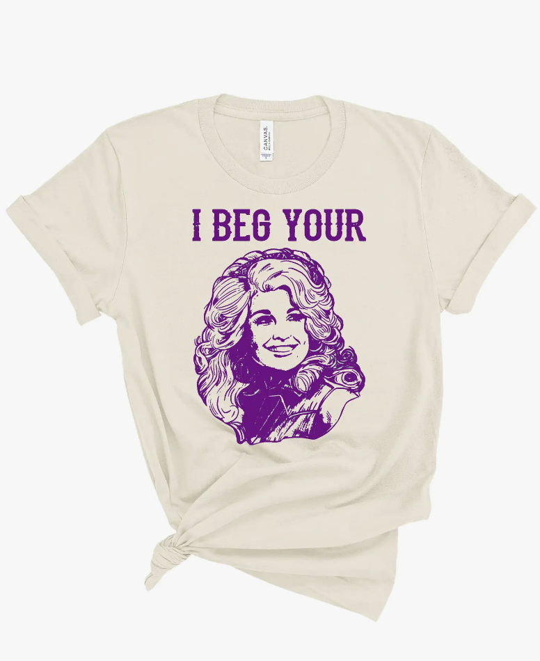 I Beg Your Parton T-Shirt - natural, heather