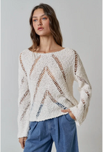 Boucle Light Weight Boat Neck Sweater Top