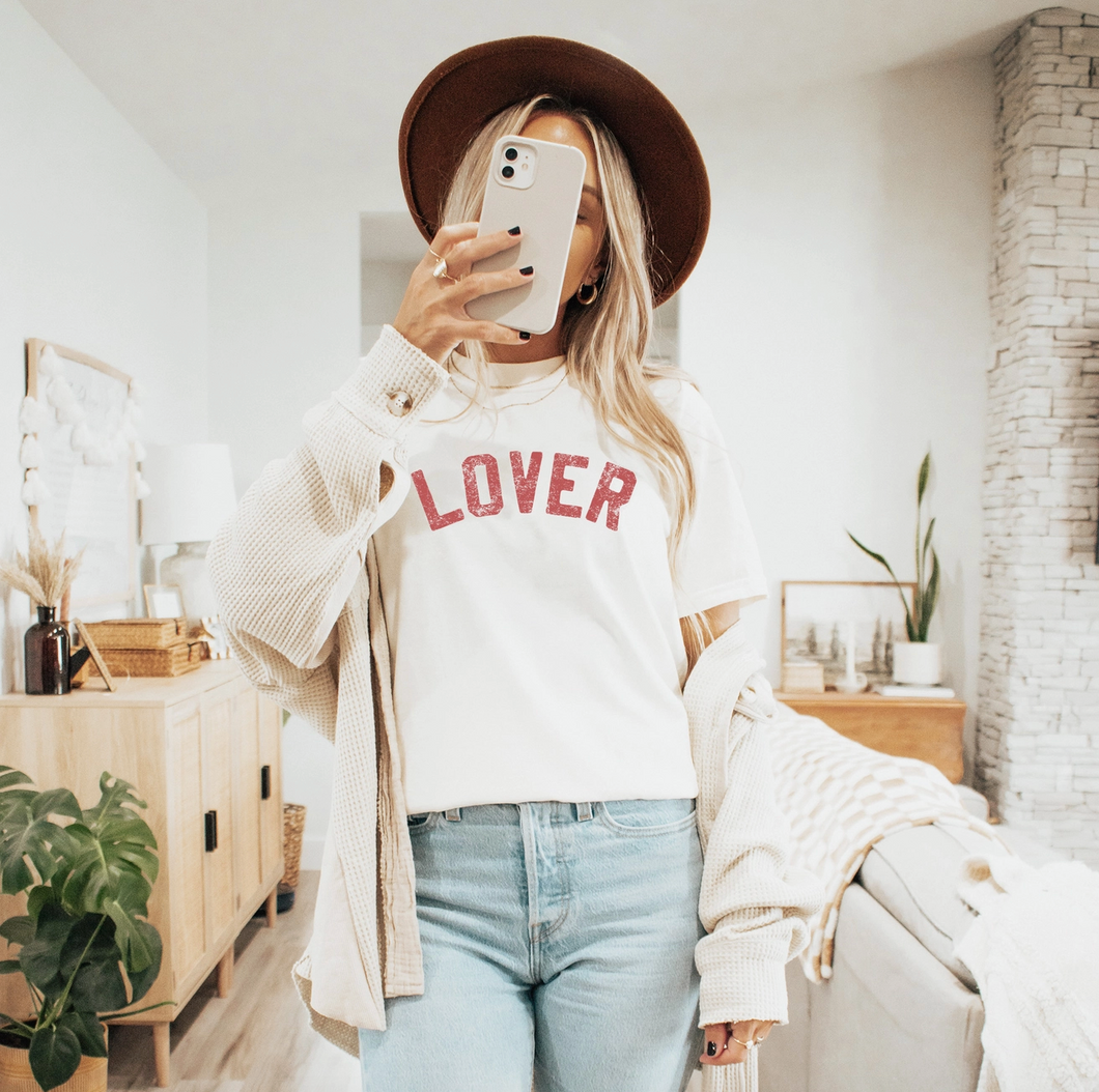 Lover Graphic Tee (Ivory)
