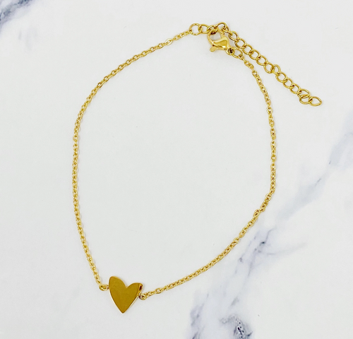 Dainty Heart Anklet
