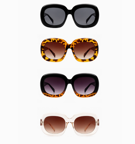 Round Oversize Oval Retro Fashion Sunglasses