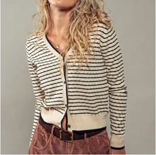 Pyramidal Striped Cardigan