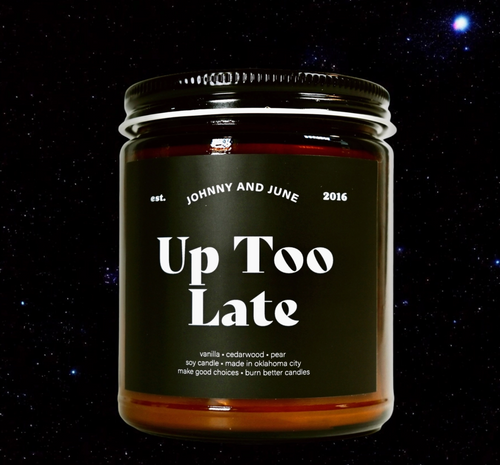 Johnny + June Up Too Late Candle