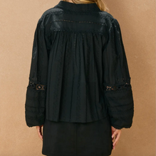 Sunbeam Eyelet Lace-Up Blouse