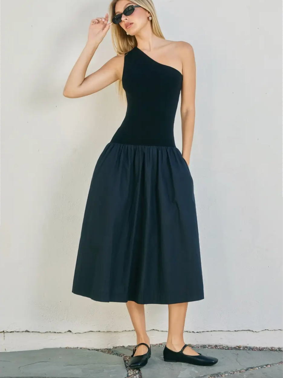 Bad Romance One Shoulder Knit Dress