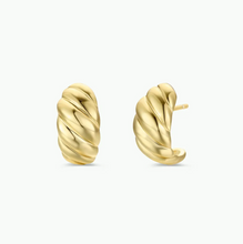 JaxKelly Gold Hoop - Swirl - Gold Earrings
