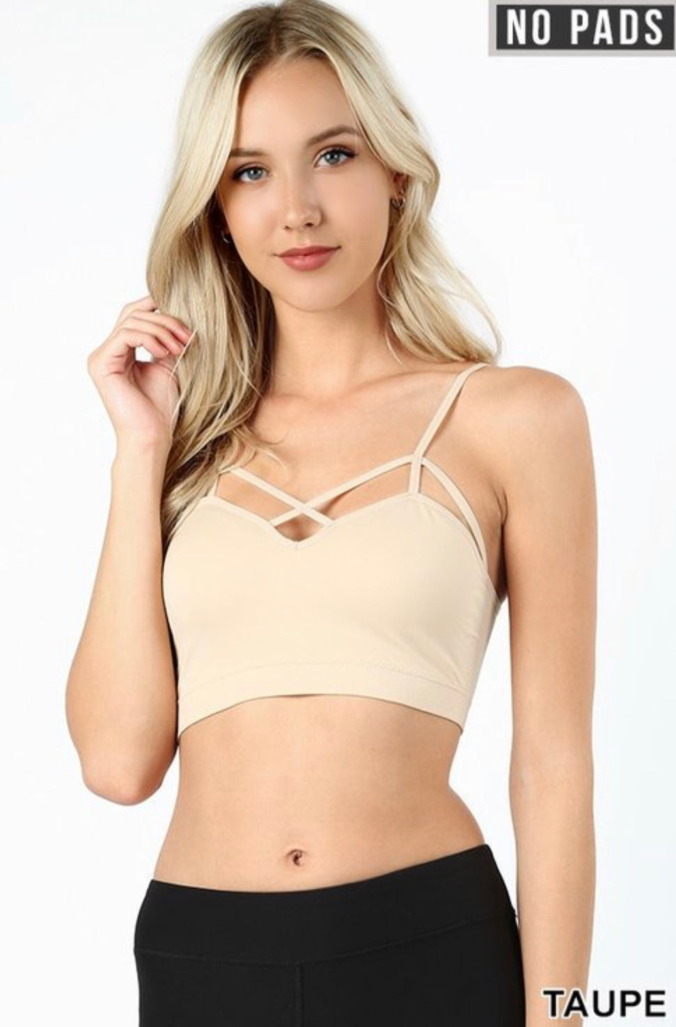 Padless Criss-Cross Bralette