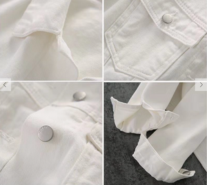 Vintage Off White Denim Jacket
