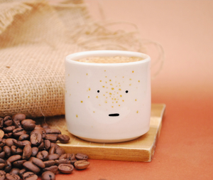 Espresso Cup "Freckles" Design - Handmade Ceramic Coffee Cup
