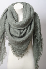 Solid Marl Woven Blanket Scarf
