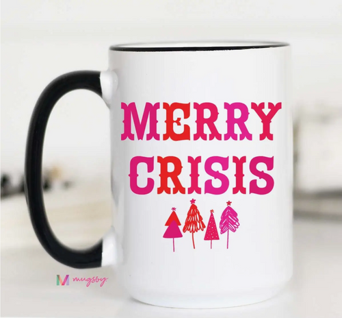 Merry Crisis Mug - 15oz