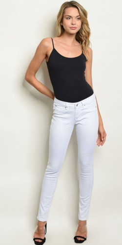 Classic White Denim Jeans