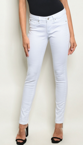 Classic White Denim Jeans